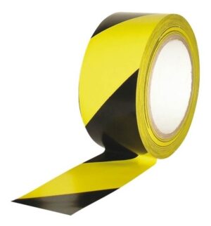 CINTA DE DEMARCACION BICOLOR NEGRA - AMARILLA