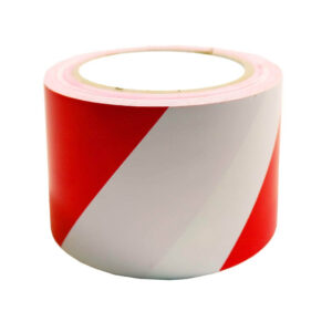 CINTA DE DEMARCACION BICOLOR ROJA - BLANCA
