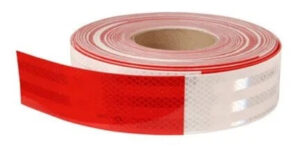 CINTA REFLECTIVA BICOLOR ROJA - BLANCA