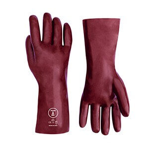 GUANTES DE PVC ROJOS PETRO RED