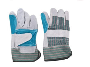 GUANTES DE TELA Y CARNAZA C/REFUERZO TIPO PISTOLA