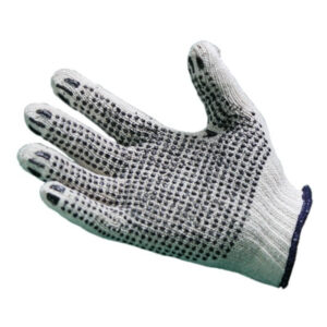 GUANTES TEJIDO ALGODON C/PTOS PVC